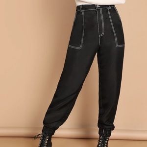 Contrast stitch pants